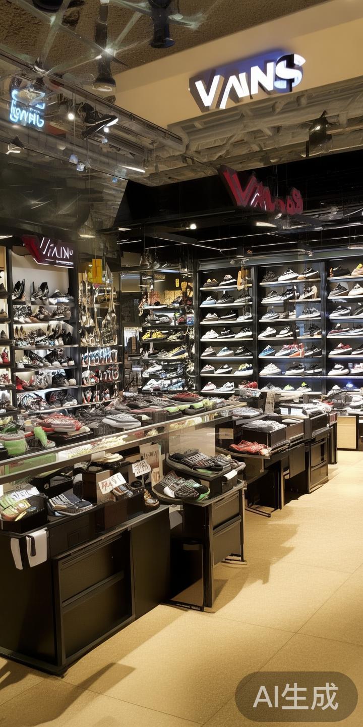 在澳门威尼斯人度假村的威尼斯购物街中，Vans鞋店