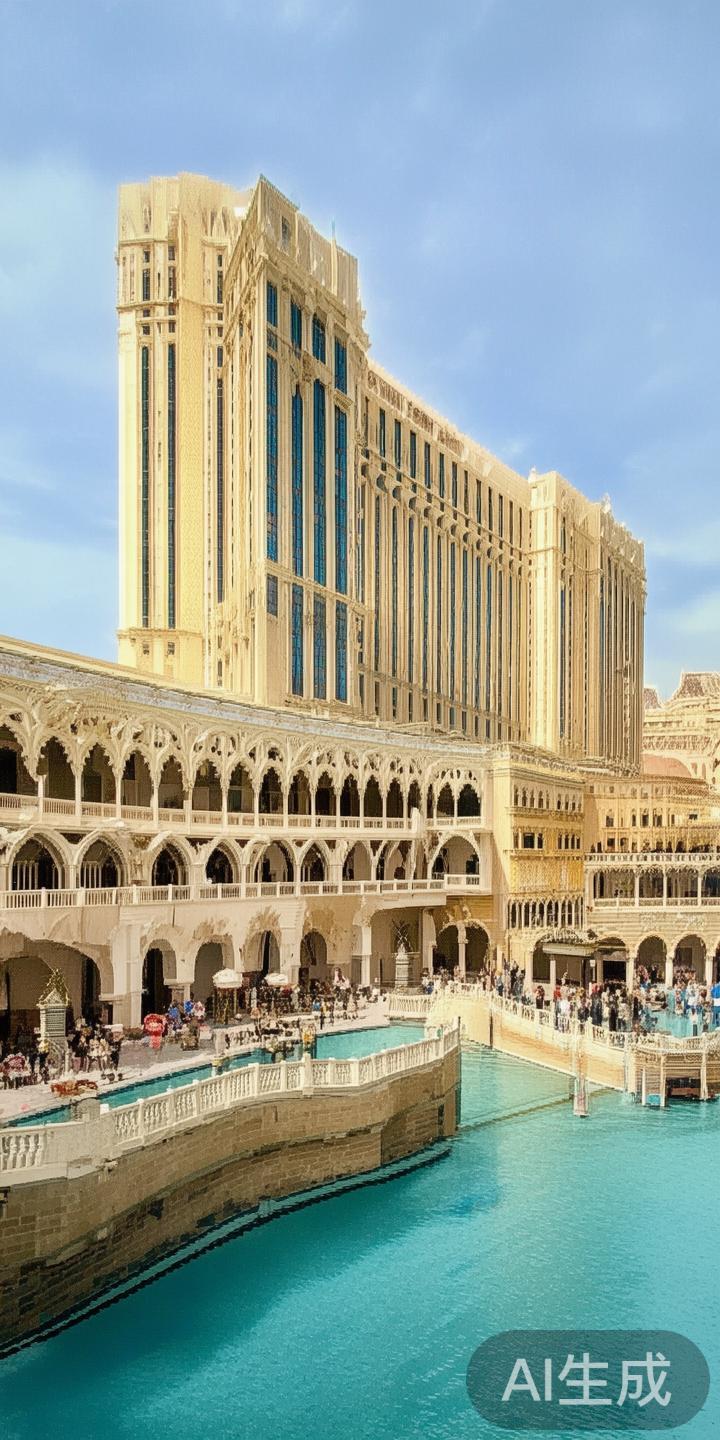 作为澳门的标志性建筑之一，澳门威尼斯人娱城以其宏伟